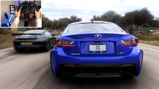 643HP Lexus RC F  Race Gameplay  Forza Horizon 5  Steering Wheel Gameplay [upl. by Va]