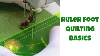 Ruler Foot Machine Quilting Basics  Quilting Basics Tutorial 13 with Leah Day [upl. by Enawtna445]