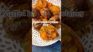 Bharlela Ringan Bateka Nu Shak Stuffed Baby Potato Eggplant Curry shorts [upl. by Eniak]