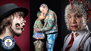 UNBELIEVABLE Body Mods  Guinness World Records [upl. by Nerreg]