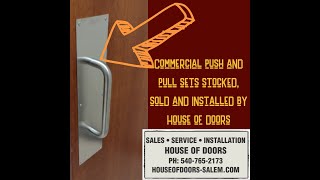 Push amp pull sets stocked sold and installed by House of Doors [upl. by Bryn540]