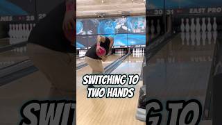 Bowling with two hands after surgery 🎳 🙌 bowling twohands bowlingislife twohandedbowling [upl. by Marcelo306]