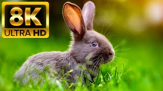 AROUND THE WORLD ANIMALS  8K 60FPS ULTRA HD  With Nature Sounds Colorfully Dynamic [upl. by Teuton]