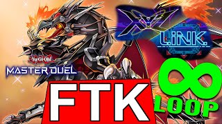 Xyz Links BEST Tax Dragon Turbo 15 Cards Combo Infinite Loop FTK  YuGiOh Master Duel [upl. by Cami]