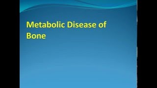 Orthopedics 16 Metabolic Paget Osteitis fibrosa cystica Renal Osteodystrophy [upl. by Celtic705]