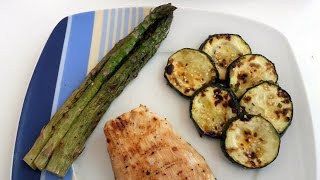 Marinierte Zucchinis und Spargel  Grillen  Rezept [upl. by Erle]