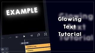 GLOWING TEXT TUTORIAL  alightmotion [upl. by Ezitram]