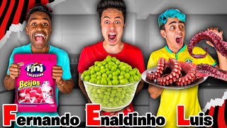 QUEM COMER MAIS COMIDAS COM A LETRA DO SEU NOME VENCE  Desafio [upl. by Eerb373]