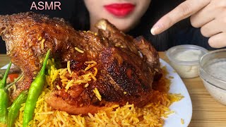 ASMR Mukbang Spicy Grilled Chicken amp Fried Rice with chilli [upl. by Schmeltzer]