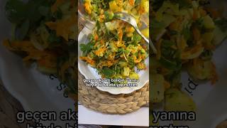 balık yanına çok güzel gitti tek başına da güzel bir salata 😋 semizotu patatessalatası salata [upl. by Adil2]