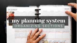 MY PLANNER SYSTEM  HOW TO ORGANIZE YOUR PLANNER SECTIONS FOR MAXIMUM PRODUCTIVITY amp EFFICIENCY [upl. by Anidan]