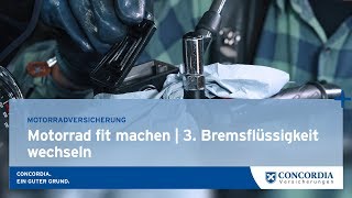 Motorrad fit machen I 3 Bremsflüssigkeit wechseln [upl. by Florida]