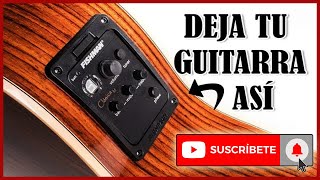 COMO INSTALAR UN MICROFONO  PASTILLA A GUITARRA ACUSTICA EQ  PREAMPLIFICADOR [upl. by Otilopih]