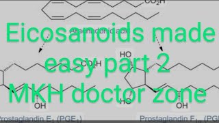 CV B 004Biomedical and therapeutic role of EICOSANOIDS PART 2 lippincott biochemistry [upl. by Ire]