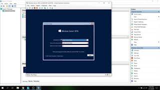 How to install Windows Server 2016 in Hyper V [upl. by Nonnad26]