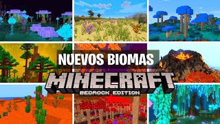 NUEVOS BIOMAS para MINECRAFT BEDROCK 121 EXPANSIVE BIOMES ADDON MCPE 121 [upl. by Anaigroeg]