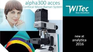 alpha300 access microRaman A new point of entry to WITec technology [upl. by Linkoski]