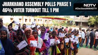 Jharkhand Assembly Polls Phase 1 46 Voter Turnout Till 1 PM [upl. by Naegem]