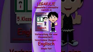 Englisch 5Klasse Simple Past Interaktive Arbeitsblätter PDF Legakulie shorts [upl. by Novek680]