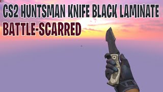 Huntsman Knife Black Laminate BattleScarred  CS2 Skin Showcase 433 [upl. by Goldshell]