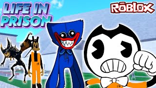 BENDY AND BORIS PLAY ROBLOX LIFE IN PRISON BATIM Roblox [upl. by Tharp]