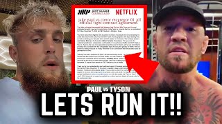 Jake Paul Responds To Conor McGregor OFFER After Mike Tyson [upl. by Roberta]