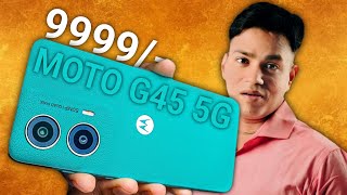 Moto G45 5g Unboxing amp Review⚡️ Snapdragon 6S GEN3 16MP Selfie camera under 9999 rupees ⚡️⚡️🔥🔥 [upl. by Aihcsrop]