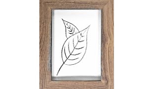 EASIEST LEAF DRAWING PAINTING SERIES PART 1  CHARCOAL PENCILARTPLAYIDEAS [upl. by Lj]