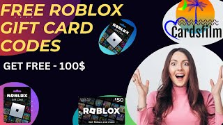 Get Free  100  Roblox Gift Card Giveway  Roblox  100 [upl. by Rehtaeh]