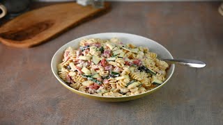 Salami Pasta Salad The perfect side for your weekend bbq [upl. by Kcub293]