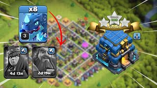 Best TH12 No Heroes Attack Strategy  TH12 Electro Dragon Attack Strategy without Heroes in coc [upl. by Giorgi]