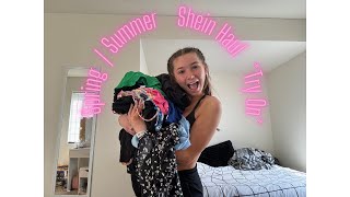 SpringSummer Shein Haul Try on [upl. by Cyprio812]