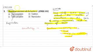 Vibrissae are associated with the function of [upl. by Kcir]