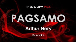 Pagsamo  Arthur Nery karaoke [upl. by Hilar]