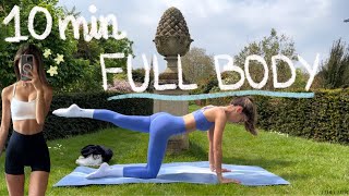 10MIN everyday full body hourglass pilates workout  no equipment  beginner friendly [upl. by Trovillion]