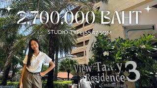 View Talay Residence 3 for Sale Foreigner Quota [upl. by Nottirb788]