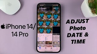 iPhone 1414 Pro How To Change Photo Date and Time [upl. by Suoicerp]