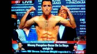 Pacquiao Vs De La Hoya Dream Fight Weigh In [upl. by Ibbed516]