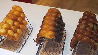 Egg Waffle  Hong Kong Famous Snacks Egg Bubble Waffle  Eggette Lab [upl. by Blanche]