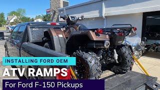 Ford F150 OEM ATV Ramps [upl. by Anoed]