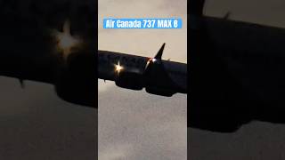 Beautiful Air Canada 737 MAX 8 taking off from Newark Airport EWR shorts plane aircanada [upl. by Okiman]