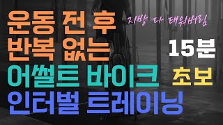 초보자용 어썰트 바이크 15분 인터벌 트레이닝 속도 가이드 1 15min assault bike interval training beginner [upl. by Yeliah405]