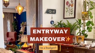 ENTRYWAY MAKEOVER✨How To Decor In a Budget Home Entrance Decoration ideas  home decoration [upl. by Worthington349]