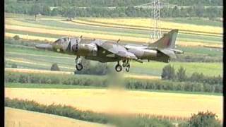 Harrier GR3 ZD669A 3Sqn RAF GüterslohZDF1987 [upl. by Lilybelle]