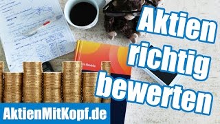 Aktienbewertung richtig lernen Die 4 Bewertungsmodelle von Aktien amp Wettbewerbsanalyse [upl. by Blessington]