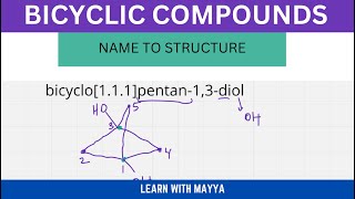 How to Draw the Structure of Bicyclic Compounds from Their Names  Learn With Mayya [upl. by Ainnos]