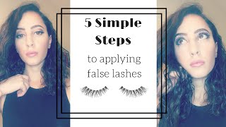 HOW TO Apply False Lashes  Ardell Demi Wispies [upl. by Fishback]