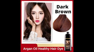 Argan Oil Plant Source Healthy Hair Dye Color Shampoo [upl. by Alamak]