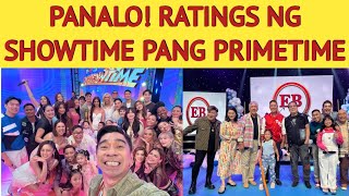 PANALO RATINGS NG ITS SHOWTIME PANG PRIMETIME SA TAAS VS EAT BULAGA [upl. by Aym]