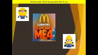 McDonalds 2024 COMPLETE Despicable Me 4 set [upl. by Landrum]